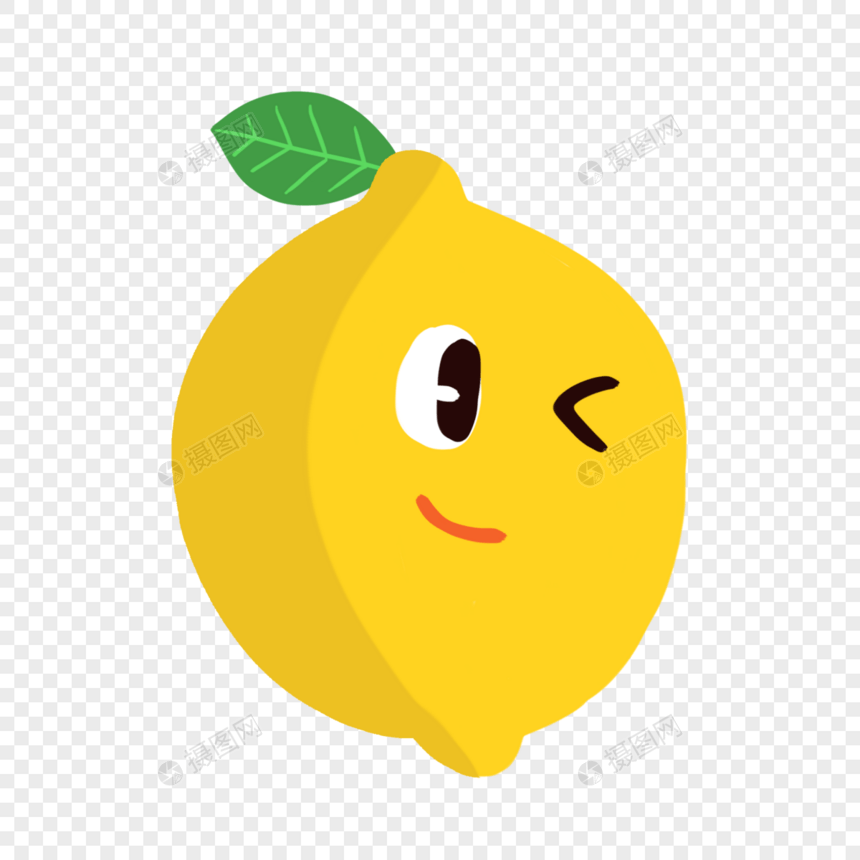 柠檬表情水果图片