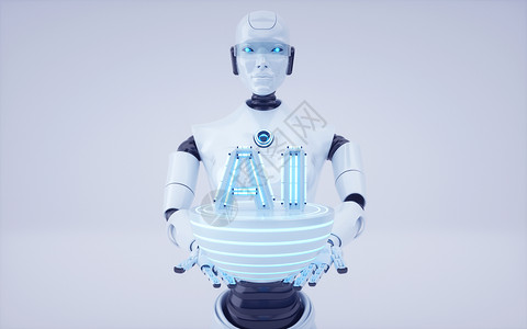 AI智能机器人背景图片