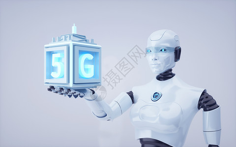 5g智能科技机器人图片
