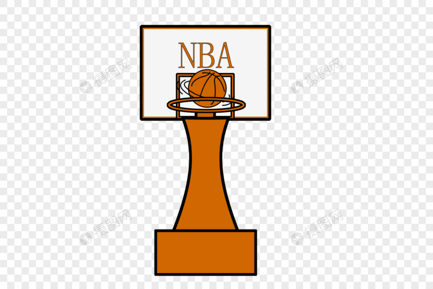 NBA篮球总决赛篮球框架元素图片