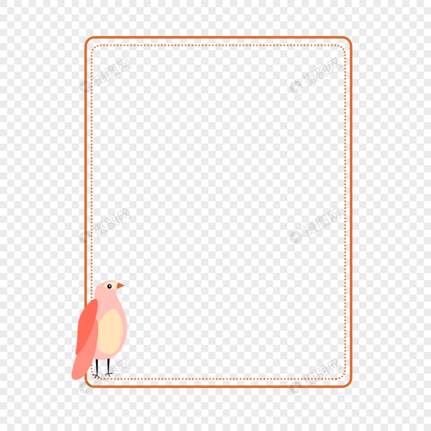 小鸟装饰边框图片