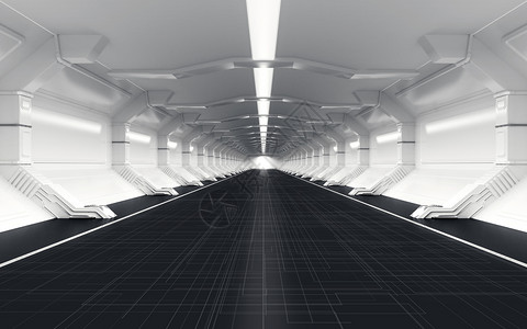 科幻空间隧道图片