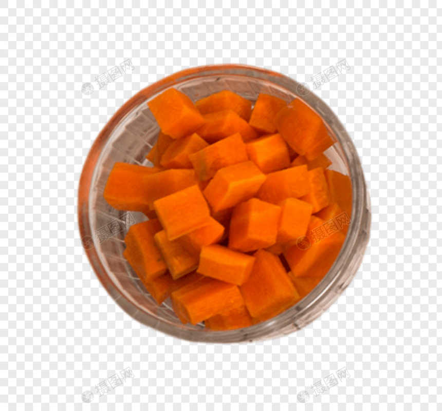 一小碗胡萝卜图片