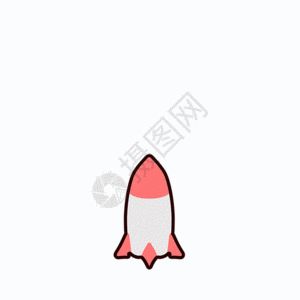 发射的火箭卡通动态图图片
