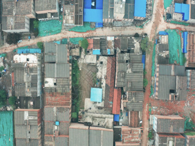 郊区的改造民房GIF高清图片