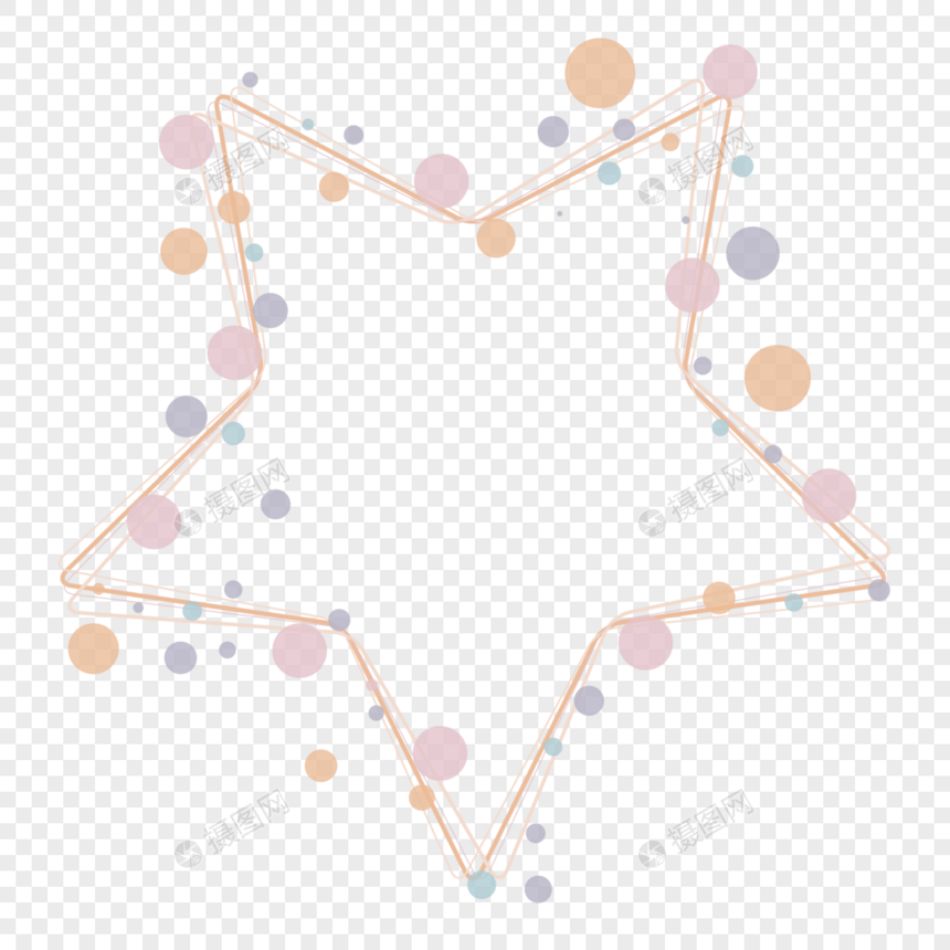 五星边框图片