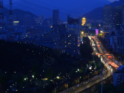 门头广告牌北京门头沟新发展城市延时GIF高清图片
