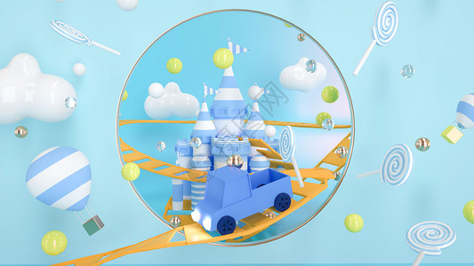 火气球素材通话乐园模型设计图片