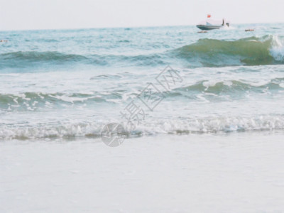 海岛屿大海海浪浪花GIF高清图片