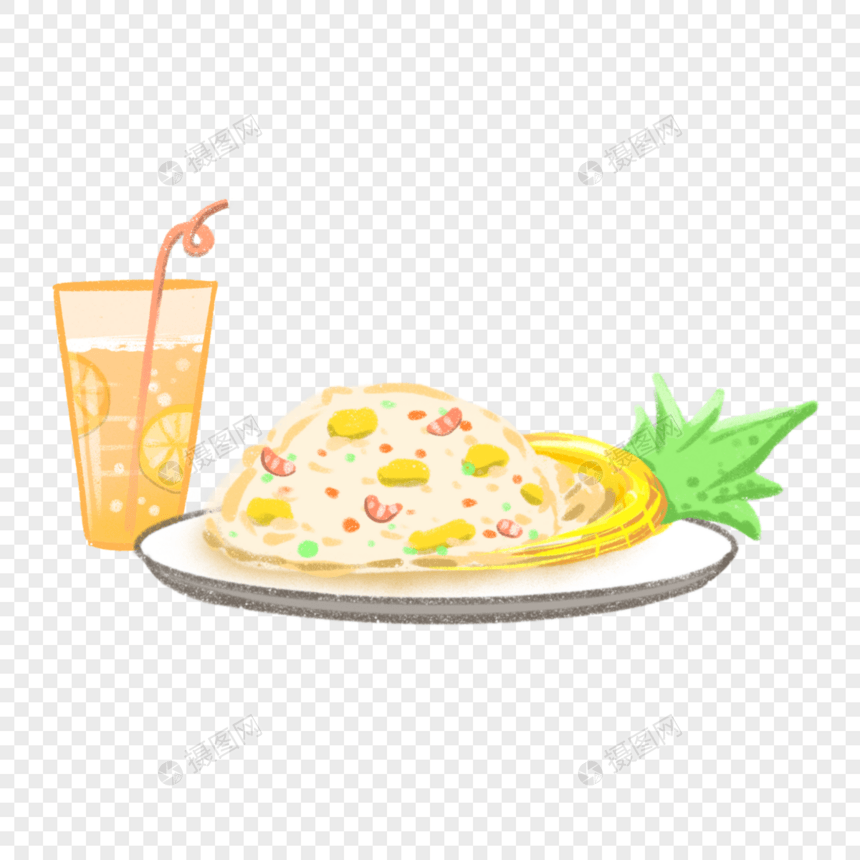 美食菠萝炒饭图片