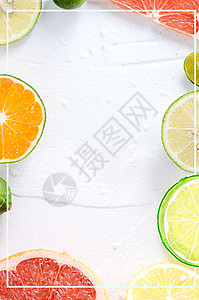 新鲜橘子海报清新水果背景设计图片