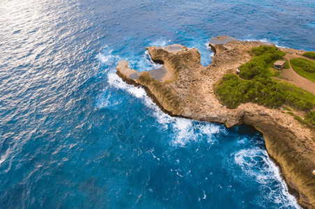 韩国著名景点航拍印尼海岛gif高清图片