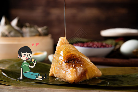 端午节吃粽子高清图片