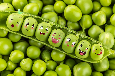 豌豆表情包创意图图片