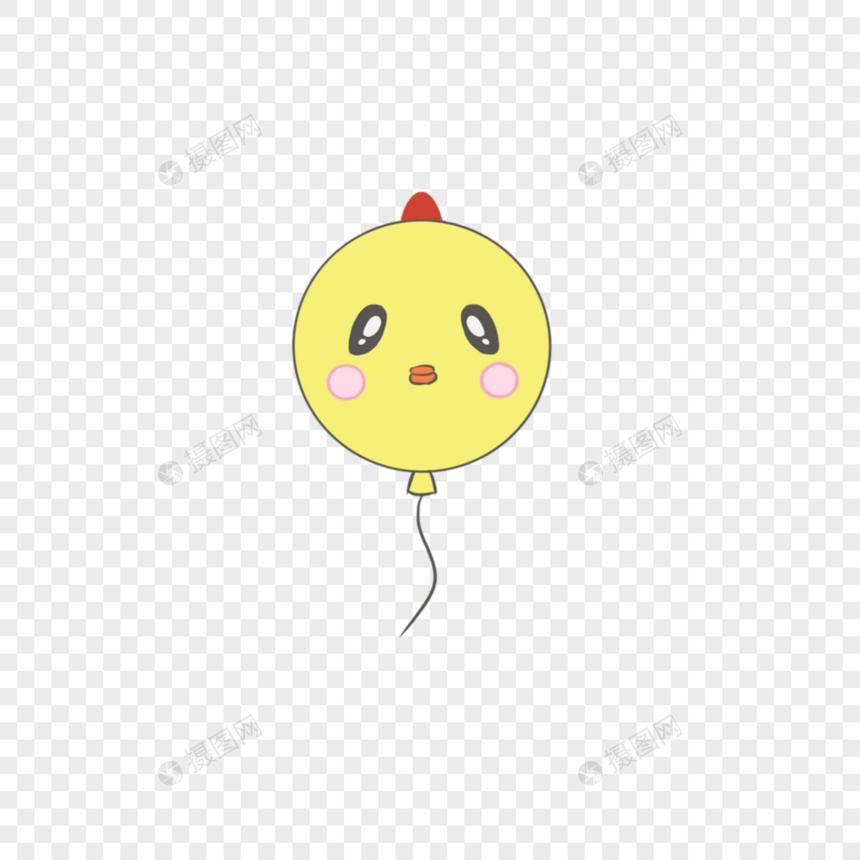 小鸡气球图片