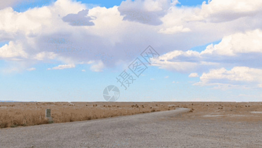 沙漠风景素材敦煌雅丹戈壁滩gif动图高清图片