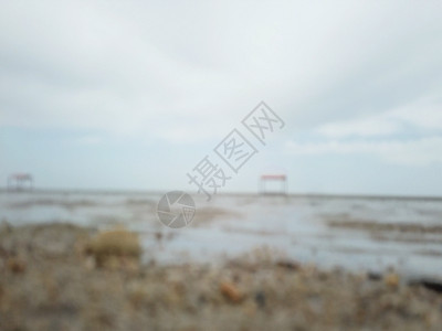 青岛金沙滩低视角湖边近景GIF高清图片