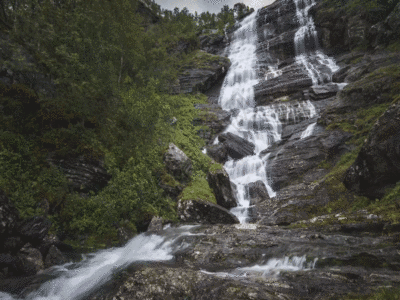 山泉瀑布 GIF图片