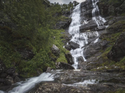瀑布森林山泉瀑布 GIF高清图片