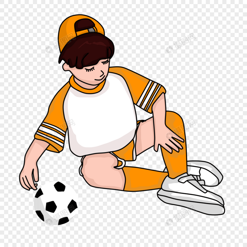 小男孩踢足球02图片