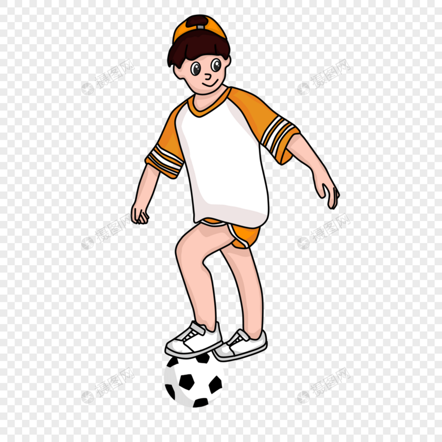 小男孩踢足球03图片