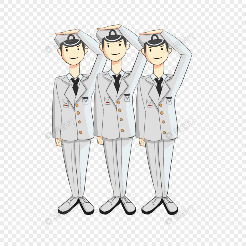三个海军图片