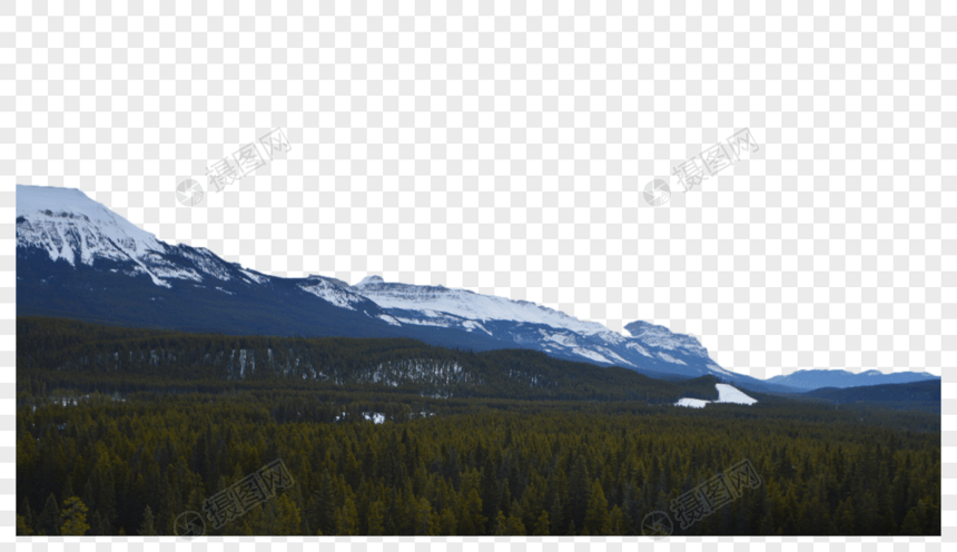 加拿大班夫国家公园森林风景图片