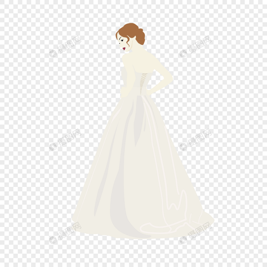 穿婚纱的女人图片