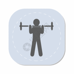 举重健身房运动图标GIF图片