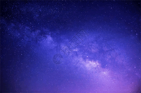 夜空中的银河gif图片