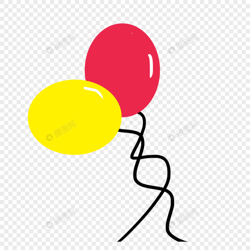 手绘气球图片