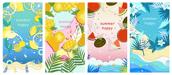 夏日菠萝壁纸高清图片