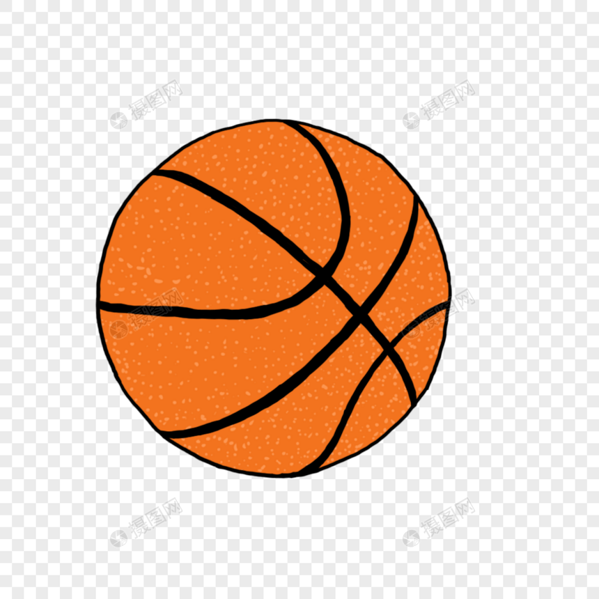 手绘篮球元素图片