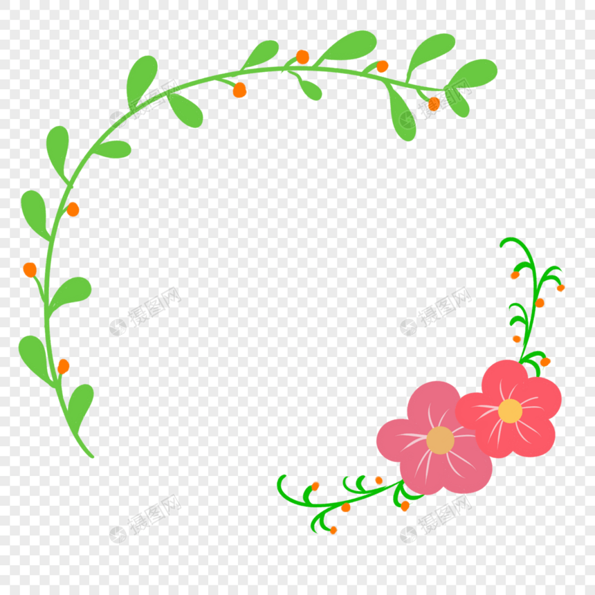 花朵边框图片