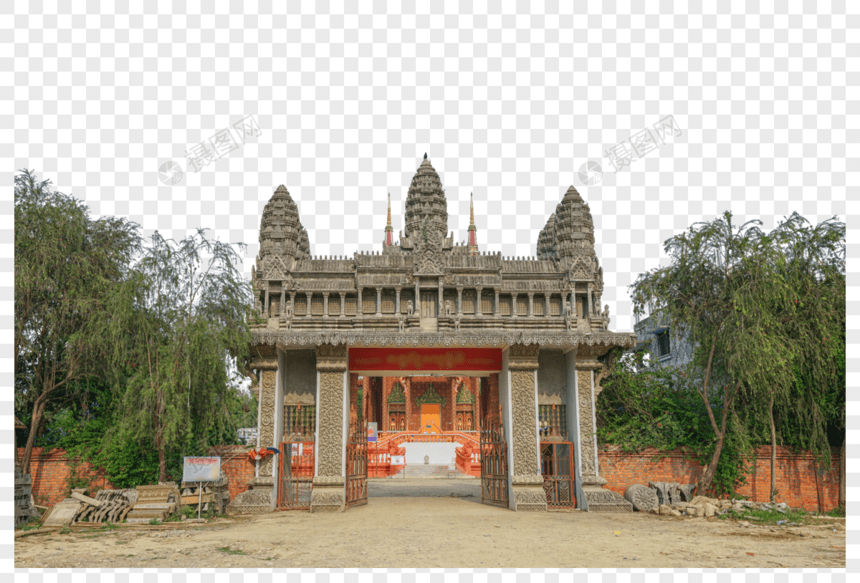 尼泊尔蓝毗尼柬埔寨佛教寺庙图片