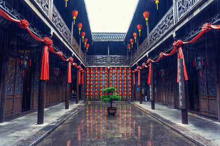 扬州菜中式古建筑gif高清图片