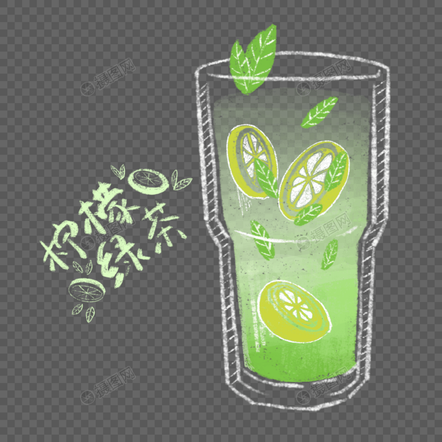 柠檬绿茶图片