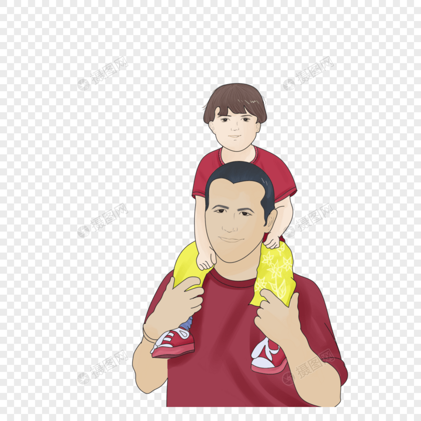 父亲与孩子图片