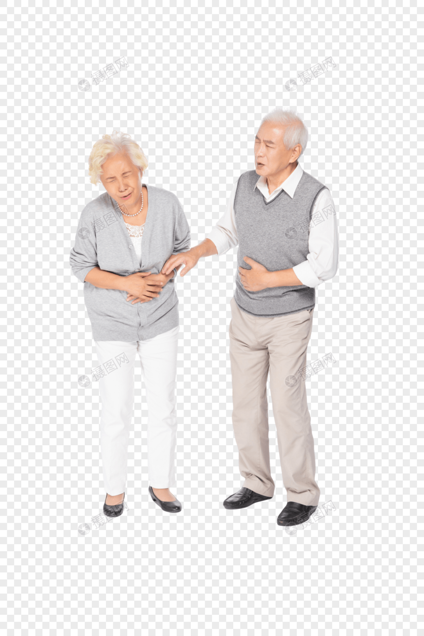 老年夫妻疼痛形象图片