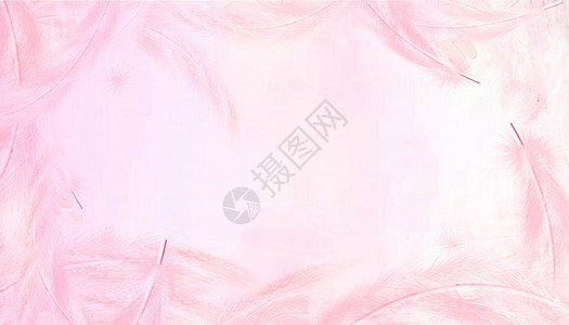 粉色梦幻羽毛背景图片