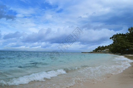 度假海景菲律宾白沙滩海滩唯美风景照gif高清图片