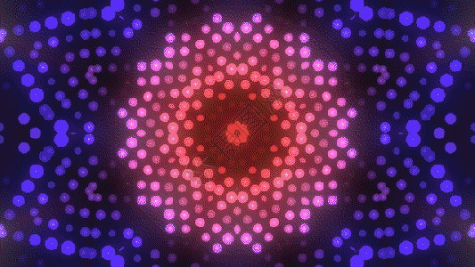紫色抽象泡泡绚丽灯光万花筒舞台GIF高清图片