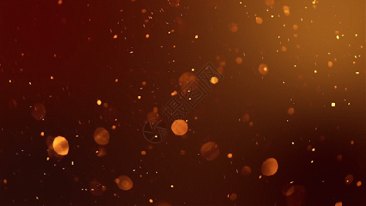 秋天夜景金色粒子开场颁奖动态背景GIF高清图片
