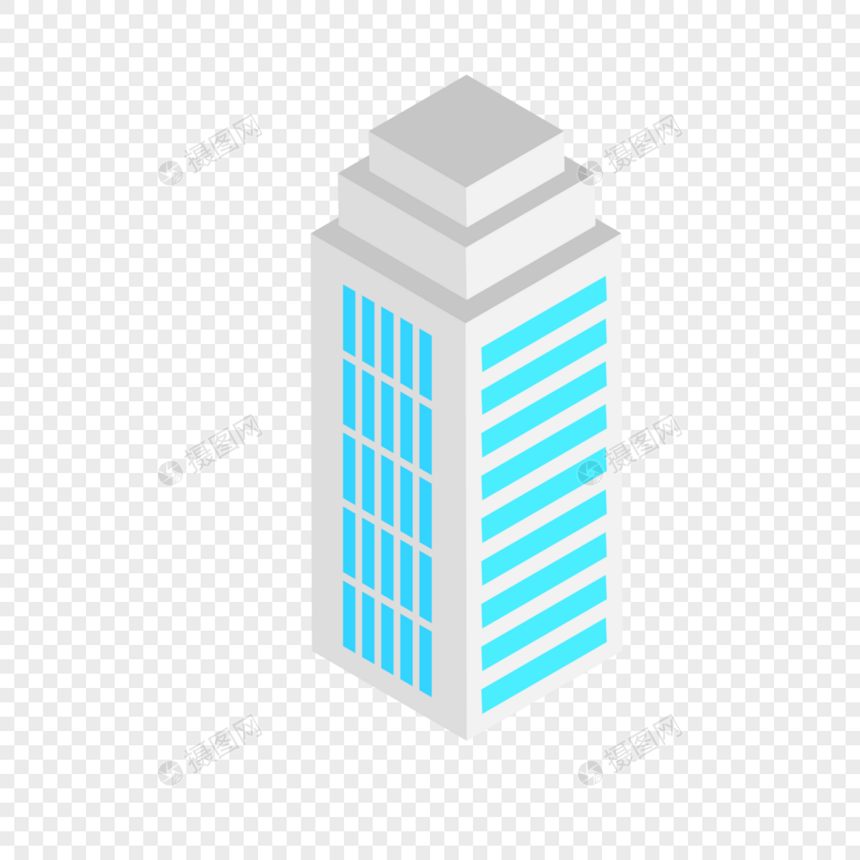 2.5D矢量建筑大楼图片