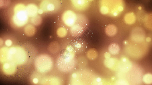 金色光线圈唯美金色粒子光背景浪漫gif高清图片