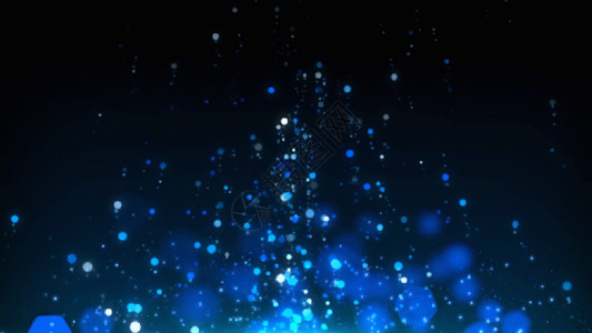 梦幻蓝色粒子光斑舞台背景gif高清图片