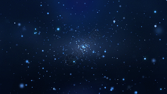 蓝色星空粒子gif图片