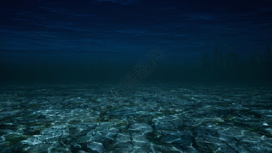 南极深海水底gif高清图片