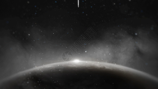 科幻地球素材黑色地球gif高清图片