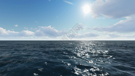 蓝色大海风光三维大海风光gif高清图片